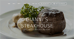 Desktop Screenshot of giannis-steakhouse.com